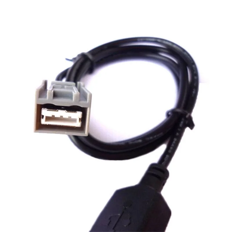 BBQ@FUKA New Auto Car 90cm USB Female Port Cable AUX Adaptor Fit For 2008-2015 Onwards Honda Civic CR-V Accord