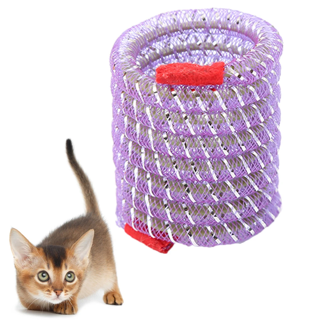 1PC New Cat Spring Toy Interactive Pet Toy Spiral Cat Toy Pet Training Toy For Cats Kitten Chasing Toy Pet Supplies Random Color