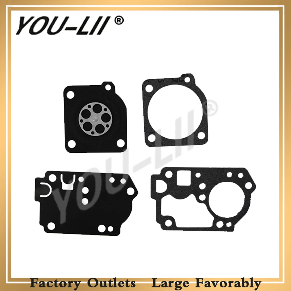 YOU-LII Carburetor Gasket For Zama RB-142 carb kit for C1U-W32 C1U-W32A Carburetors Fits Poulan 530039235 New