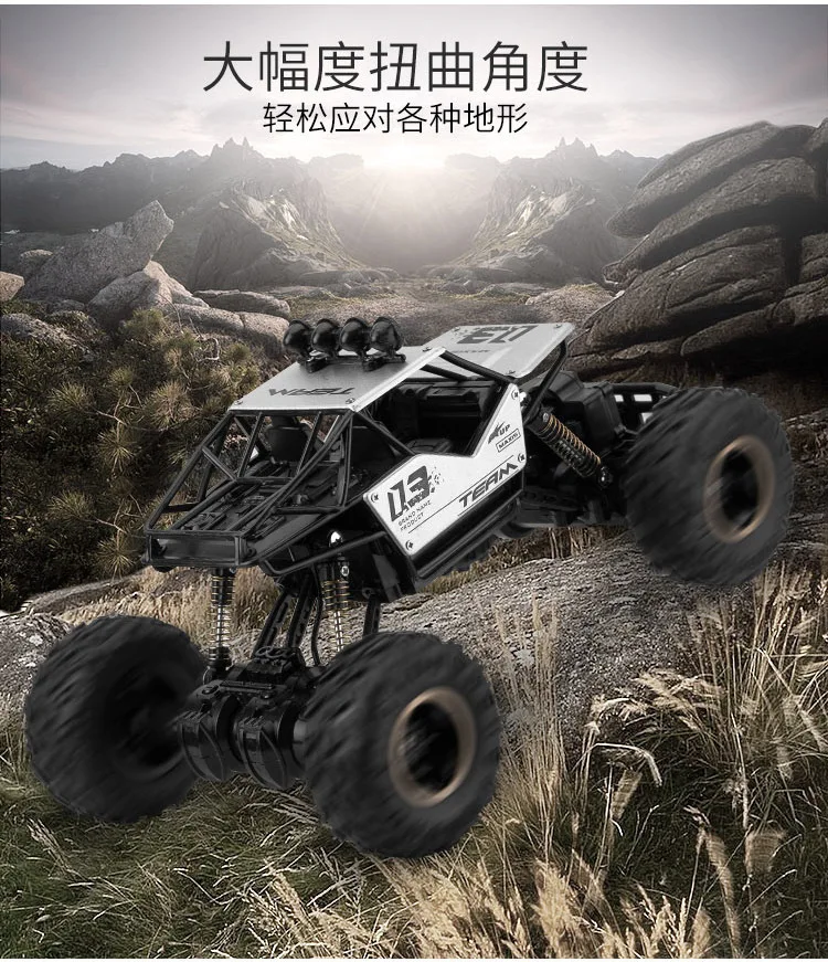 1:16 RC Car 4WD 2.4GHz climbing Car 4x4 Double Motors modello di telecomando per auto fuoristrada giocattolo per bambini ragazzi