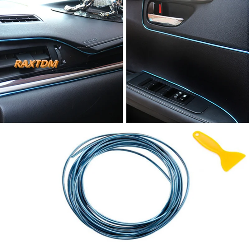 5m Car Interior Mouldings Trim Decorative Strip Line for Hyundai IX35 IX45 Sonata Verna Solaris Elantra Tucson Mistra IX25 I30