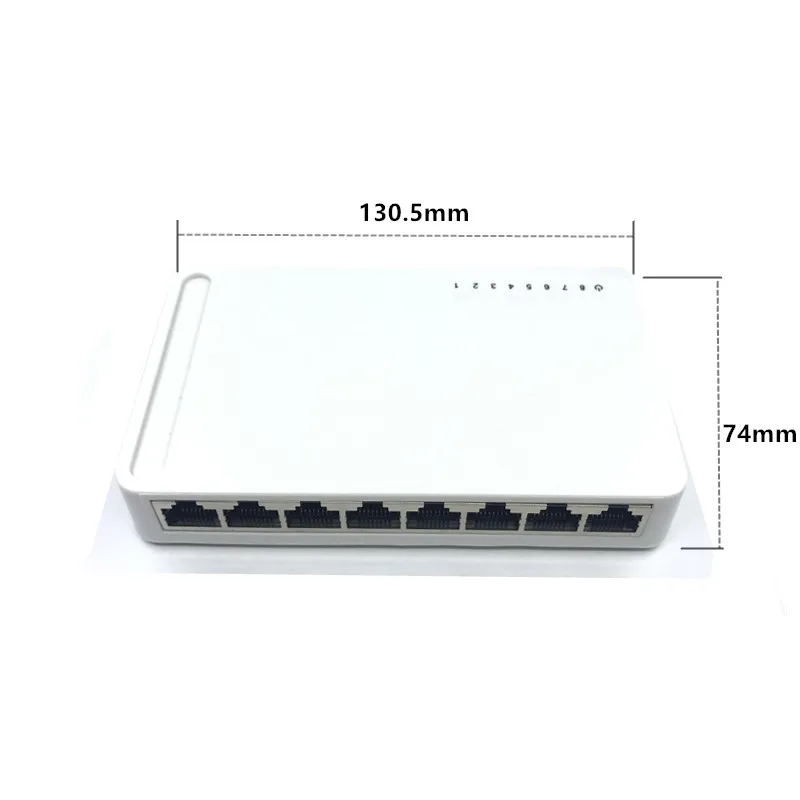 OEM New model 8 Port Gigabit Switch Desktop RJ45 Ethernet Switch 10/100/1000mbps Lan Hub switch 8 portas