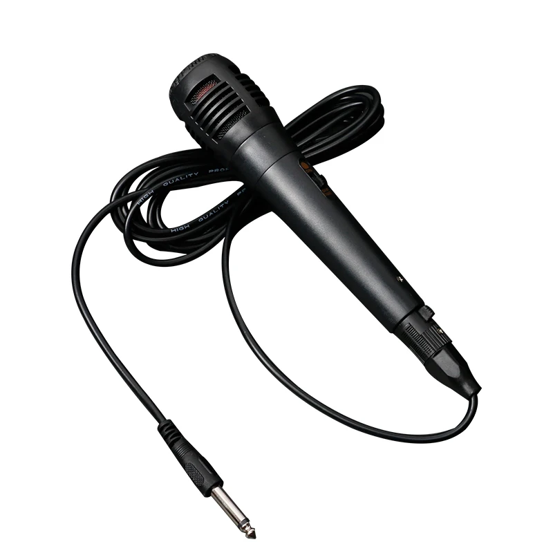 Professional Wired Dynamic Microphone Vocal Mic with XLR to 3.5mm\\6.5mm Cable for Karaoke Recording