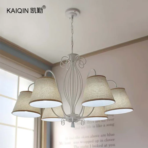 Multiple Chandelier European Garden simple Lights living room bedroom hanging lamp A1 Nordic restaurant iron lamp ZA ZX150