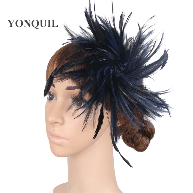 Feather Fascinator Headwear Multiple Color Avaliable High-Grade Fascinator Hair Clip Hats Very Nice Bridal Hair Accessoires