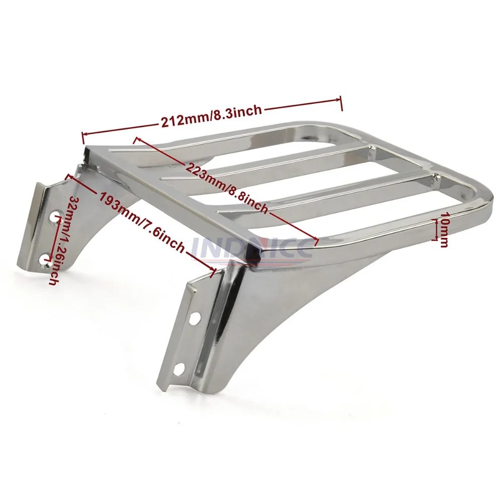 

Chrome/black Sport Sissy Bar Backrest sportster Luggage Rack for harley HD Softail Dyna XL FLST sportster