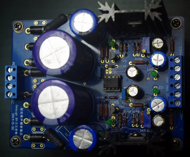 Double op amp OPA2604 Ultra low noise High Precision ON MUR460 Regulated power board for DAC decoding + -5V 3.3V low voltage