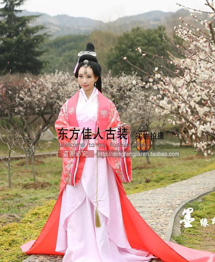 Pink Sweet Costume Hanfu Tang Suit TV Drama Legend of Banshu Actress Costume