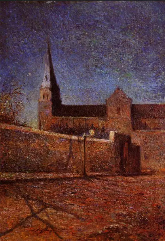 

High quality Oil painting Canvas Reproductions Vaugirard church (1879) by Paul Gauguin hand painted