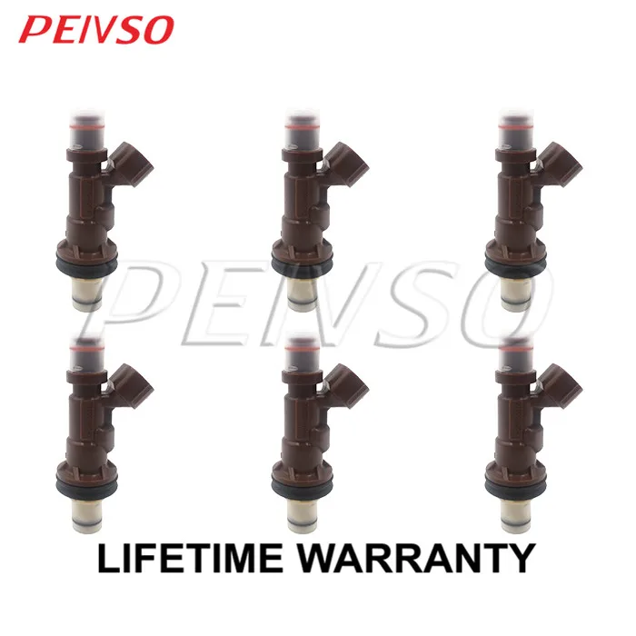 

PEIVSO 6pcs 23250-62040 23209-62040 Fuel Injector For TOYOTA ASIA Hilux 2002~2005 Land Cruiser LC90 1999 3.4L 5VZ