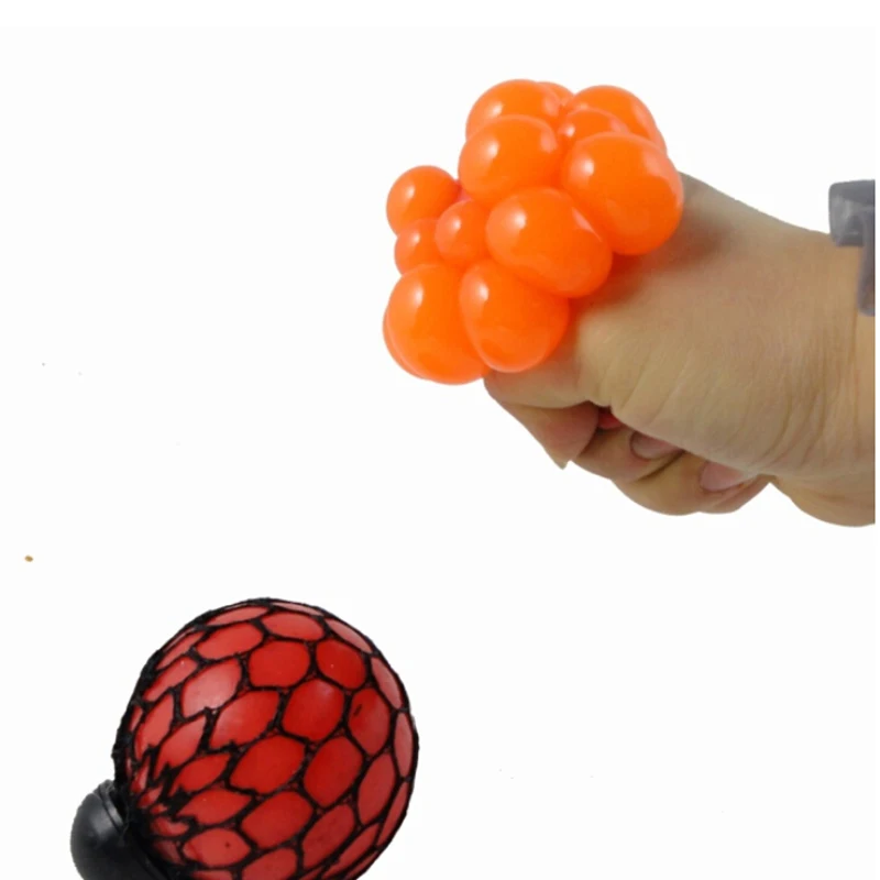 Funny toys5CM Antistress Face Reliever Grape Ball Autism Mood Squeeze Relief Healthy Toys Funny Geek Gadget for Halloween Jokes