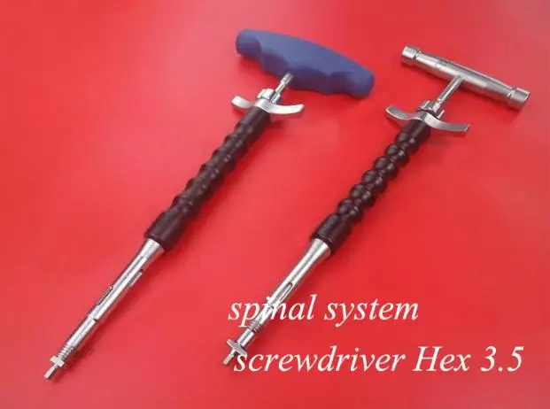 medical orthopedic instrument spinal system Pedicle screw Hexagon hex 3.5 screwdriver U T type universal screwdriver