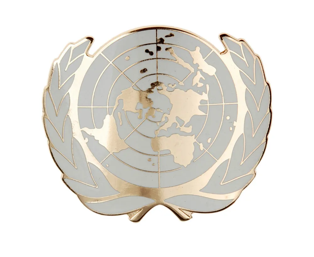 Onz onz Metal Beret czapka metalowa przypinka Gold - US072