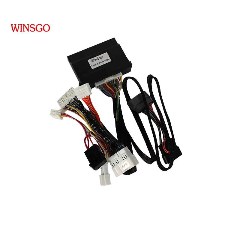 WINSGO Samochodowe zamykanie szyb i otwarte lusterko Folder do Nissana X-Trail / Qashqai 2014-2020