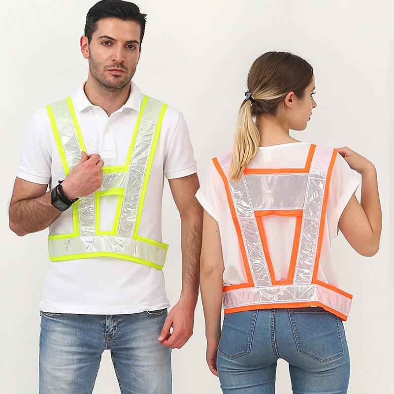 Hot 360 Degrees High Visibility Neon Safety Vest Reflective Belt Safety Vest Fit For Running Cycling Sports Outdoor Clothes