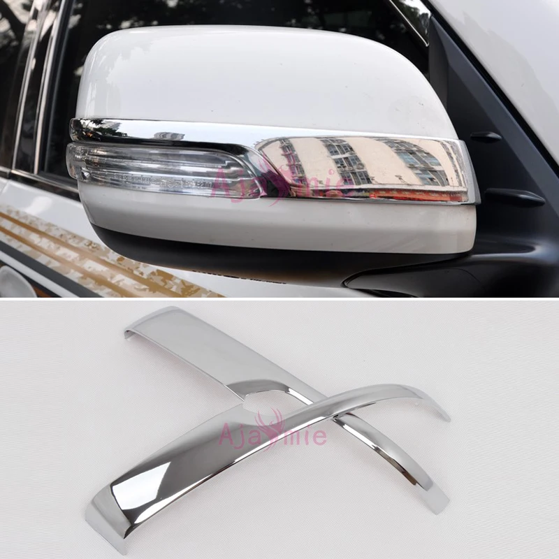 

Chrome Car-Styling Door Mirror Overlay Rearview Trim 2012 2013 2014 2015 2016 2017 2018 For Toyota Land Cruiser 200 Accessories