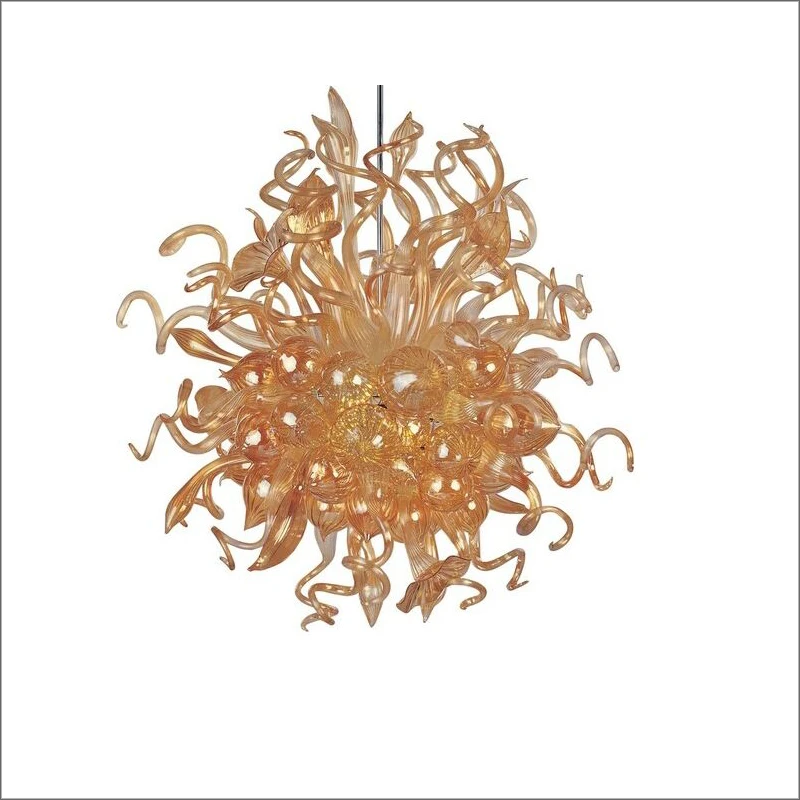 

Colorful Dale Chihuly Style Hand Blown Glass Chandeliers Mouth Blown Glass With 110v-240v LED Bulbs