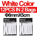 12 Piezas de 8mm Blancas