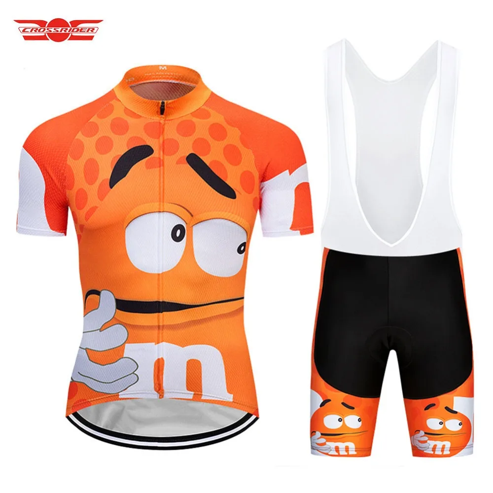 2024 Funny Cycling Jerseys Bib Set MTB Mountain Bike Clothing Men\'s Short Set Ropa Ciclismo Bicycle Wear Clothes Maillot Culotte