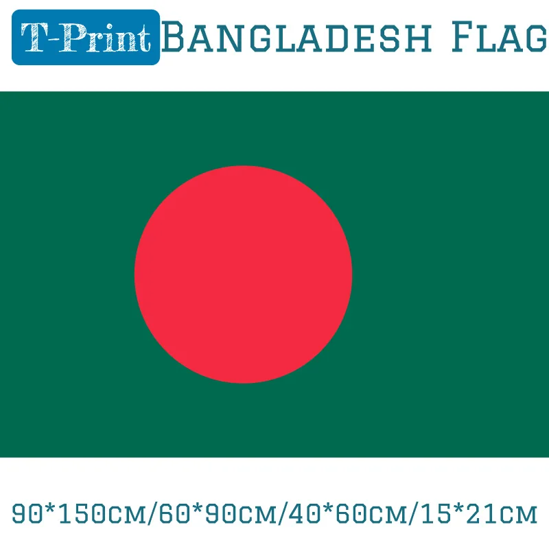 90*150cm60*90cm40*60cm15*21cm Hanging Bangladesh Flag For National Day sports games Sports meeting Event Office Home decoration