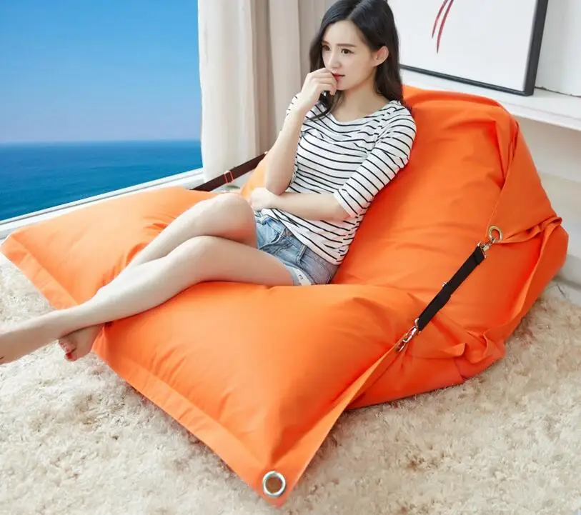 

Solid color outdoor and indoor buckle bean bag , large seat home furniture , music bean bag sofa chair,COVER ONLY , NO FILLER