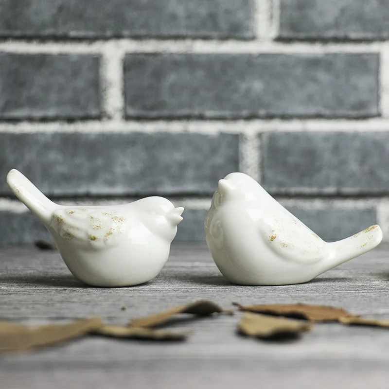 

Modern minimalist Scandinavian style ceramic bird ornaments Home decorations crafts Figurines ceramic birds