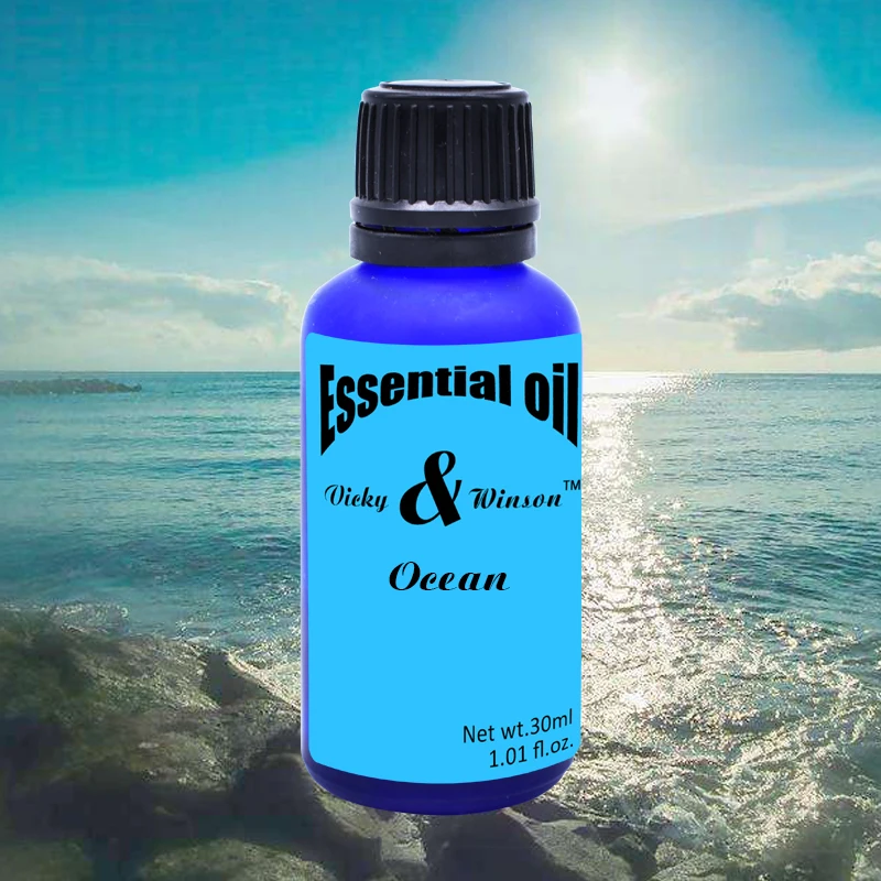 Vicky&winson Ocean aromatherapy essential oils 30ml Furnace Humidifier Incense Oil Room Bedroom Water-soluble deodorization