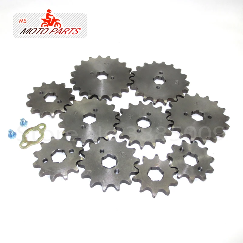 Front Engine Sprocket 520# 10T-20Teeth 20mm For 520Chain With Retainer Plate Locker Motorcycle 200-250cc Dirt Bike ATV Sprocket