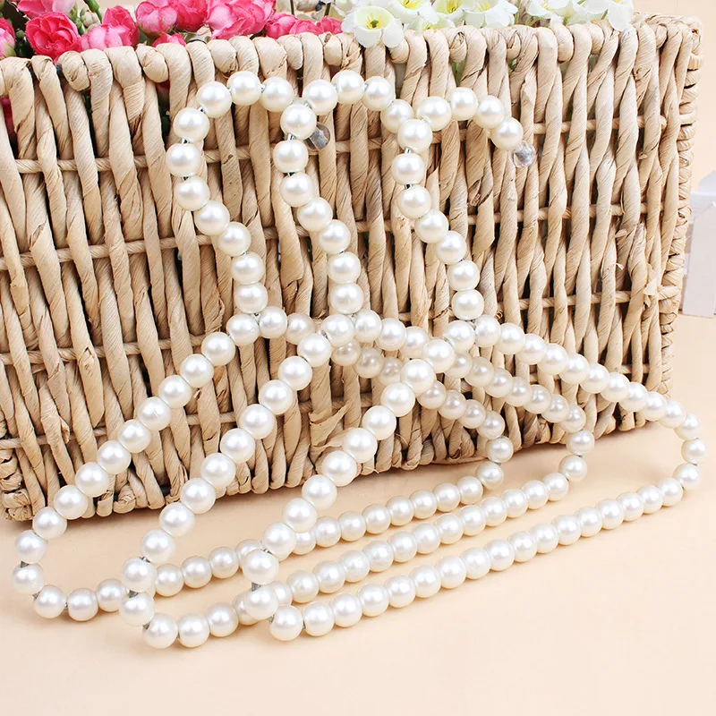 

20cm Children Pearl Hanger Fashion Dog Hangers for Clothes Baby Kids Pearl Plastic Bead Pet Hangers 50pcs ZA5781