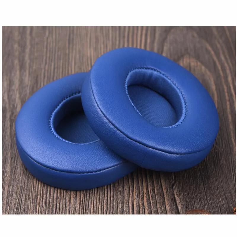 2pcs/pairs Leather Headphone Foam For Beats solo 2.0 Wired Version Headset Ear pads Sponge Cushion Replacement Covers Accoriess