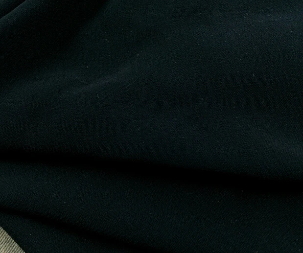 

2 meters 150cm 59.05" width black linen yarns fabric robe dress skirt shirt materials MM294