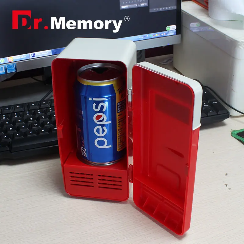 Mini USB Fridge Cooler Beverage Drink Cans Cooler/Warmer Refrigerator for Laptop/PC usb gadget