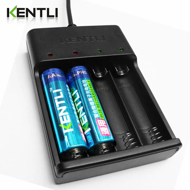 KENTLI lithium li-ion battery charger for kentli polymer lithium li-ion AA rechargeable battery