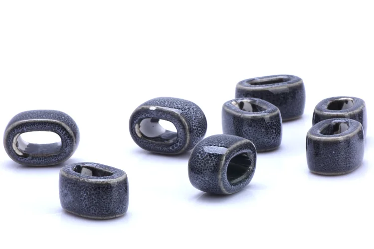 OlingArt 18*10mm 6 Stück/Set Leder-Verschlüsse Keramik-Quadratlochperlen Neuer Topseller Mehrfarbige Mischung DIY Schmuckherstellung Leder – Detail 30