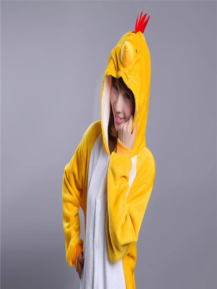 Unisex Winter Kawaii zodiac chicken Pajamas Onesies Anime Hoodie Pyjamas Cosplay Adult  Onesie Christmas Costume