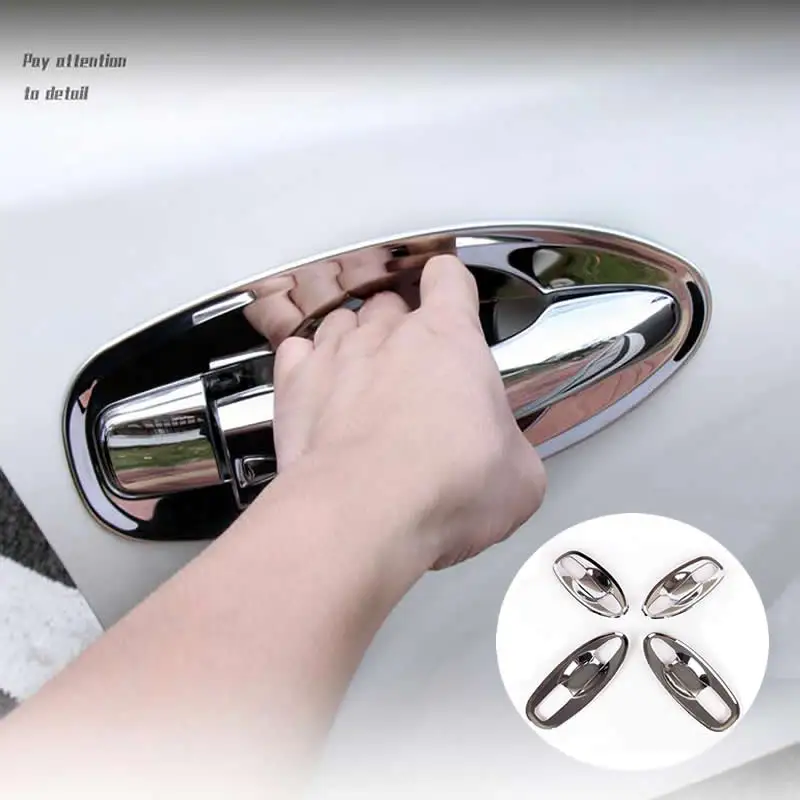 ABS Chrome 8PCS FIT FOR XTRAIL X-TRAIL T32 2014 - 2020 CAR CHROME MOLDING DOOR HANDLE BOWL COVER TRIM BEZEL FRAME STYLING