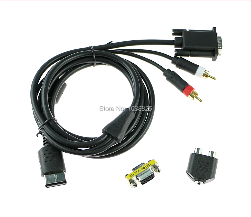 1pc High Definition VGA Cable VGA Sound Adapter HD Box PAL NTSC Cable For Sega Dreamcast Video Games Console