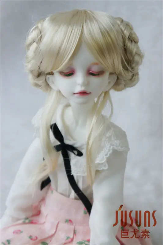 JD059  1/12 1/4 1/3 Lovely BJD Synthetic Fiber Braided Wig For Size 3-4inch 7-8 inch 8-9 inch Haley Wigs Tiny MSD SD Wholesale