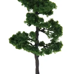 Model sosna Pinus 12cm zielony pociąg architektura kolejowa Diorama HO skala dla majsterkowiczów lub modeli budowlanych