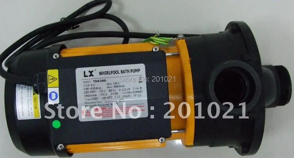 TDA200 220v 60HZ with 1.5KW/2.0HP hot tub pump & spa pump & Bathtub pump,Swim pool pump