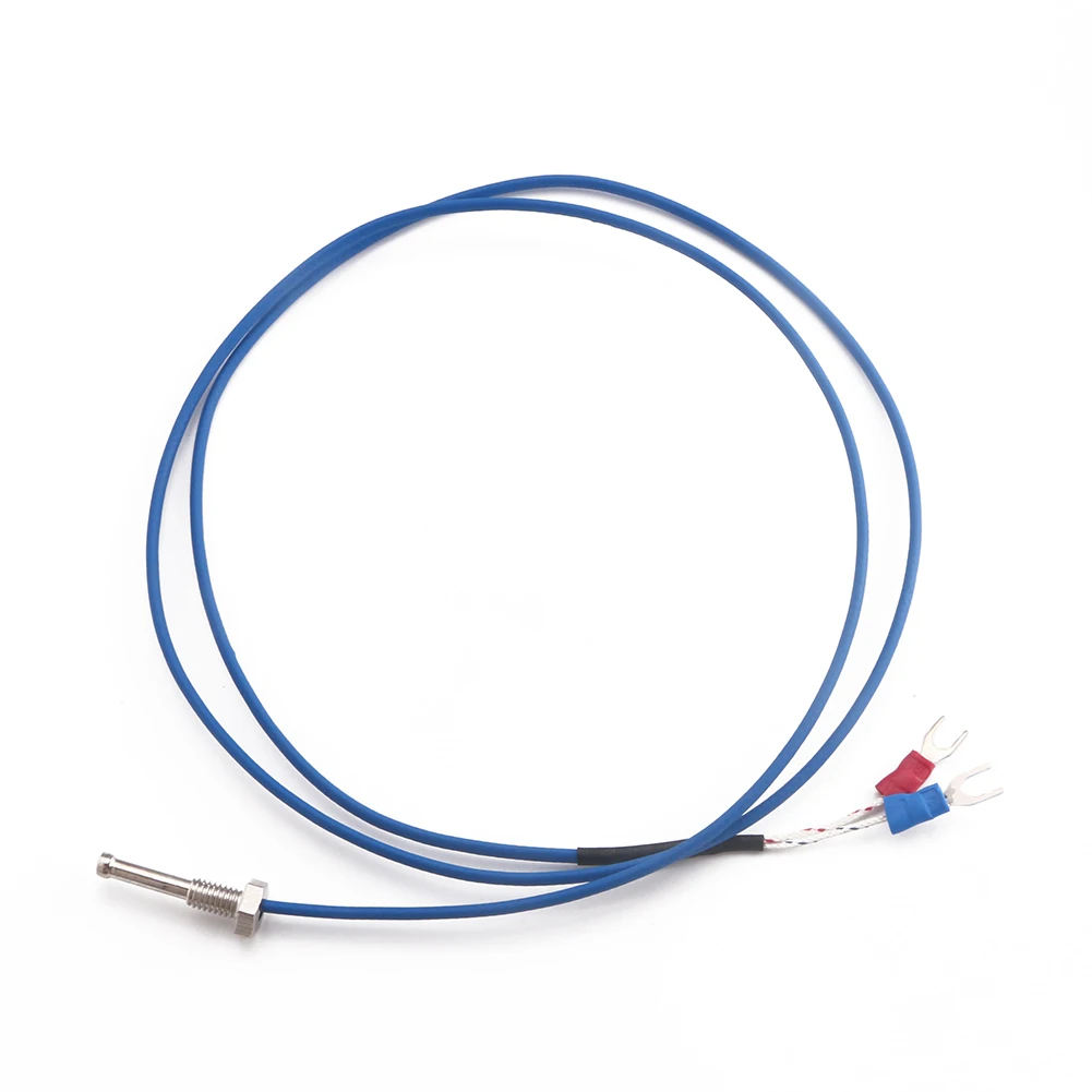 PTFE 1 Meter K-Type Screw Thermocouple  Sensor Probe Thread 6mm