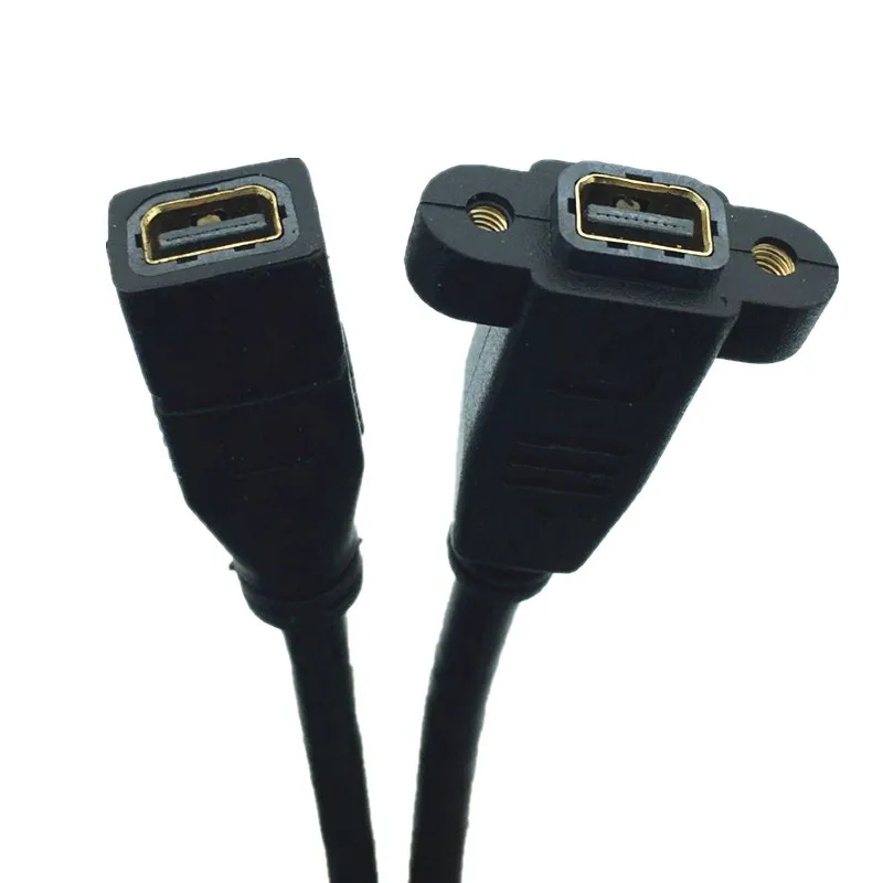Kabel ekstensi port display Mini Panel soket wanita ke port tampilan Mini kabel ekstensi betina DP betina Ke minidp kabel betina 0.3m