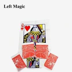 1pcs Queen Restored Close Up Card Magie Trick Props Magia stage street magic props card  E3067