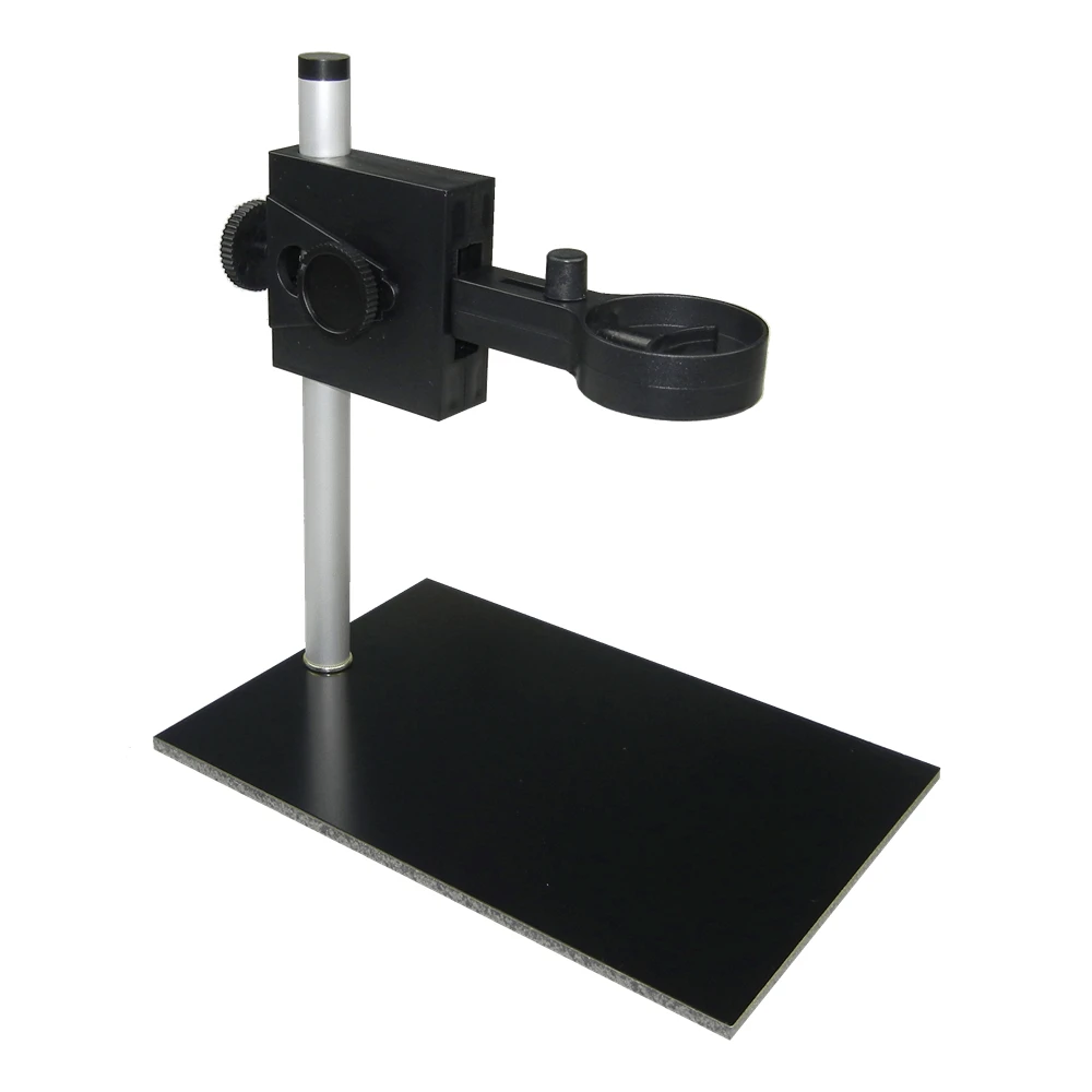 Microscope Metal Stand with Black Pad Aluminum Stands and Metal Screw for Different Types of Digital Microscope Lifting