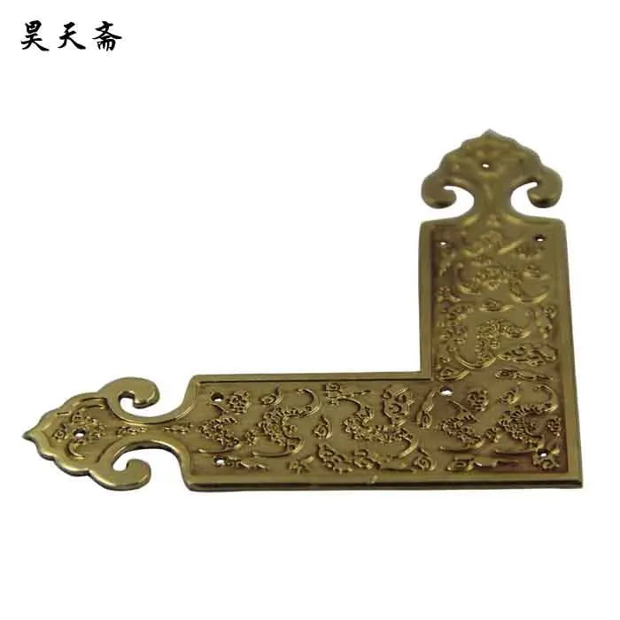 [Haotian vegetarian] bronze antique Chinese doors Horn Zhangmu Xiang corners layering Coffee table L-shaped bead