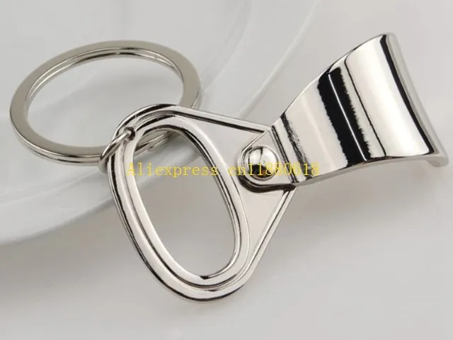 500pcs/lot Free shipping Easy Pull Ring Cans Zinc alloy Bottle Opener Coke Beer Keychain Bottle Opener