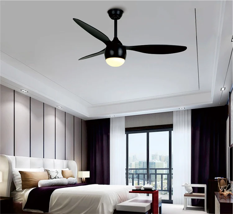 Creative ceiling fan family living room remote control simple bedroom dining room retro electric fan chandelier American fan lig