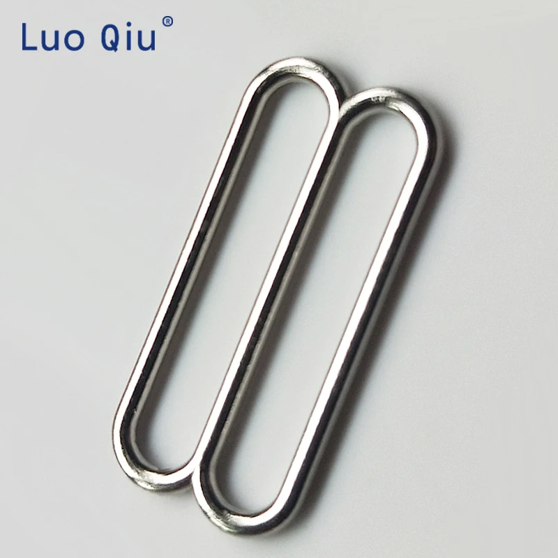 Metal&plastic buckle Brassiere clasp nylon coated metal Silver bra adjustable buckles 8 Bra underwear 25mm Luo Qiu 100 pcs/lot