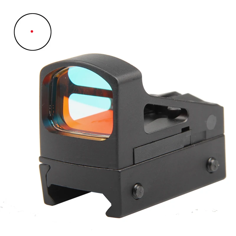 Tactical RMS Reflex Mini Red Dot Sight Scope With Ventilated Mounting and Spacers For Airsoft Glock Pistol RL5-0035