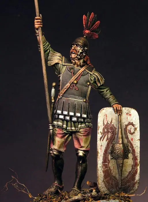 Unassambled  1/18 90MM  ancient stand warrior, Greece 90MM   Resin figure miniature model kits Unpainted